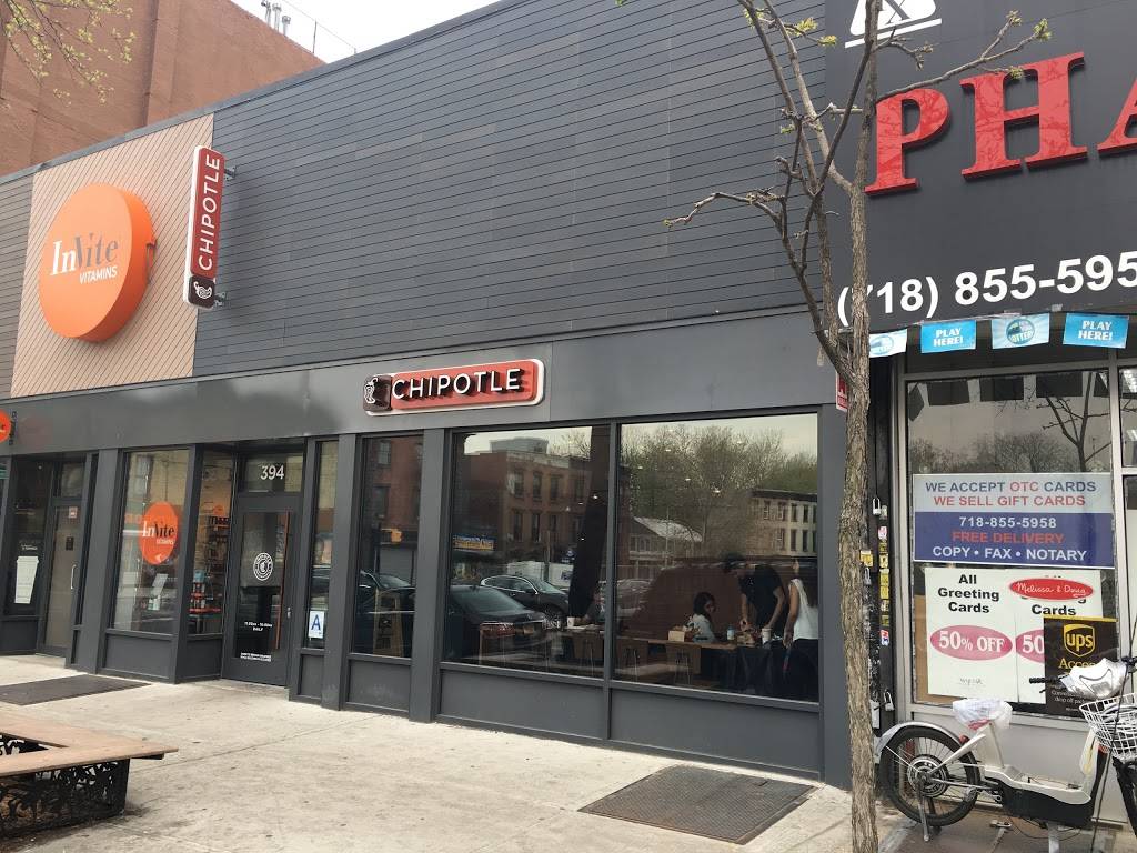 Chipotle Mexican Grill | restaurant | 394 Myrtle Ave, Brooklyn, NY 11205, USA | 7188553517 OR +1 718-855-3517