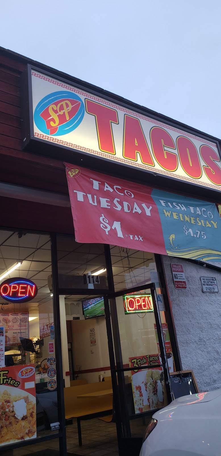 SP Tacos | restaurant | 114 N Gaffey St, San Pedro, CA 90731, USA | 3108311406 OR +1 310-831-1406