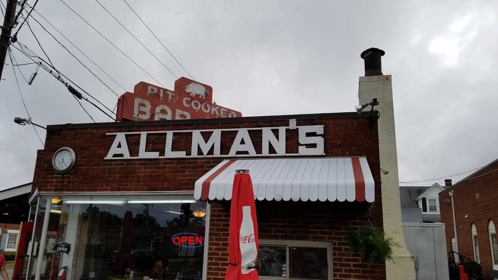Allmans Bar-B-Que | restaurant | 1299 Jefferson Davis Hwy, Fredericksburg, VA 22401, USA | 5403739881 OR +1 540-373-9881