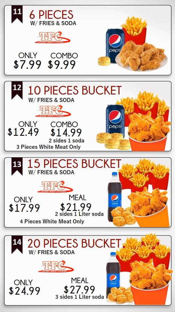 Texas Fried Chicken | restaurant | 2309 Adam Clayton Powell Jr Blvd, New York, NY 10030, USA | 2122816575 OR +1 212-281-6575