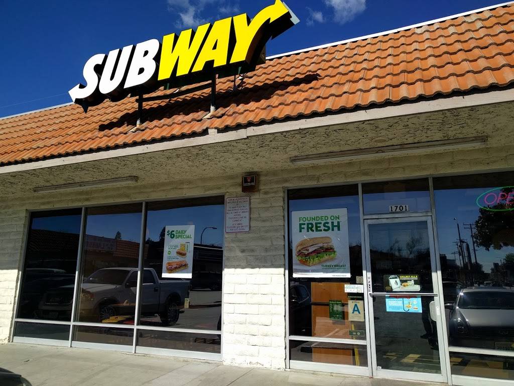 Subway Restaurants | restaurant | 1701 W Main St, Alhambra, CA 91801, USA | 6264585543 OR +1 626-458-5543