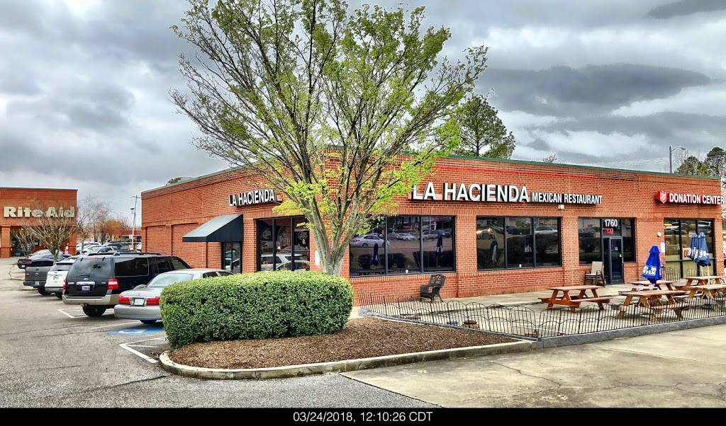 La Hacienda | restaurant | 1760 N Germantown Pkwy, Cordova, TN 38016, USA | 9016242920 OR +1 901-624-2920