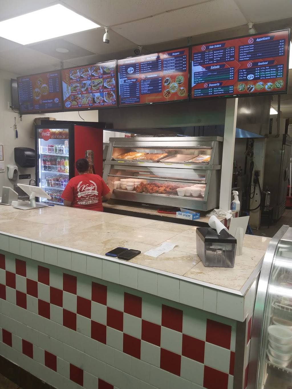 Kings Fried Chicken | restaurant | 2216 34th St S, St. Petersburg, FL 33711, USA | 7272019659 OR +1 727-201-9659