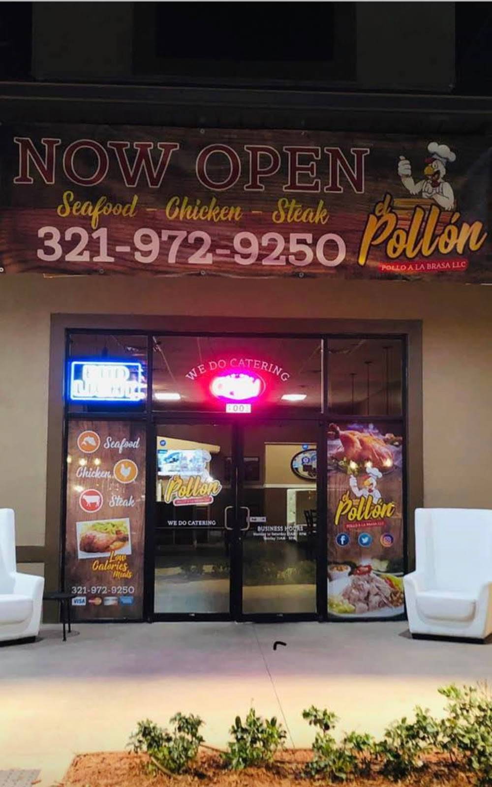 El Pollon Restaurant | restaurant | 355 N Ronald Reagan Blvd, Longwood, FL 32750, USA | 3219729250 OR +1 321-972-9250