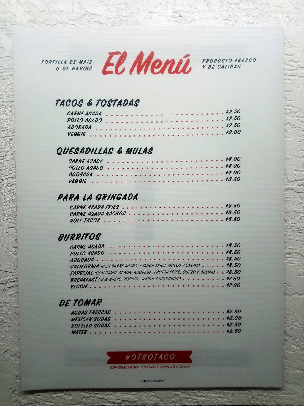 La Taqueria Tijuana | restaurant | 1753 Palm Ave, San Diego, CA 92154, USA | 6193139127 OR +1 619-313-9127