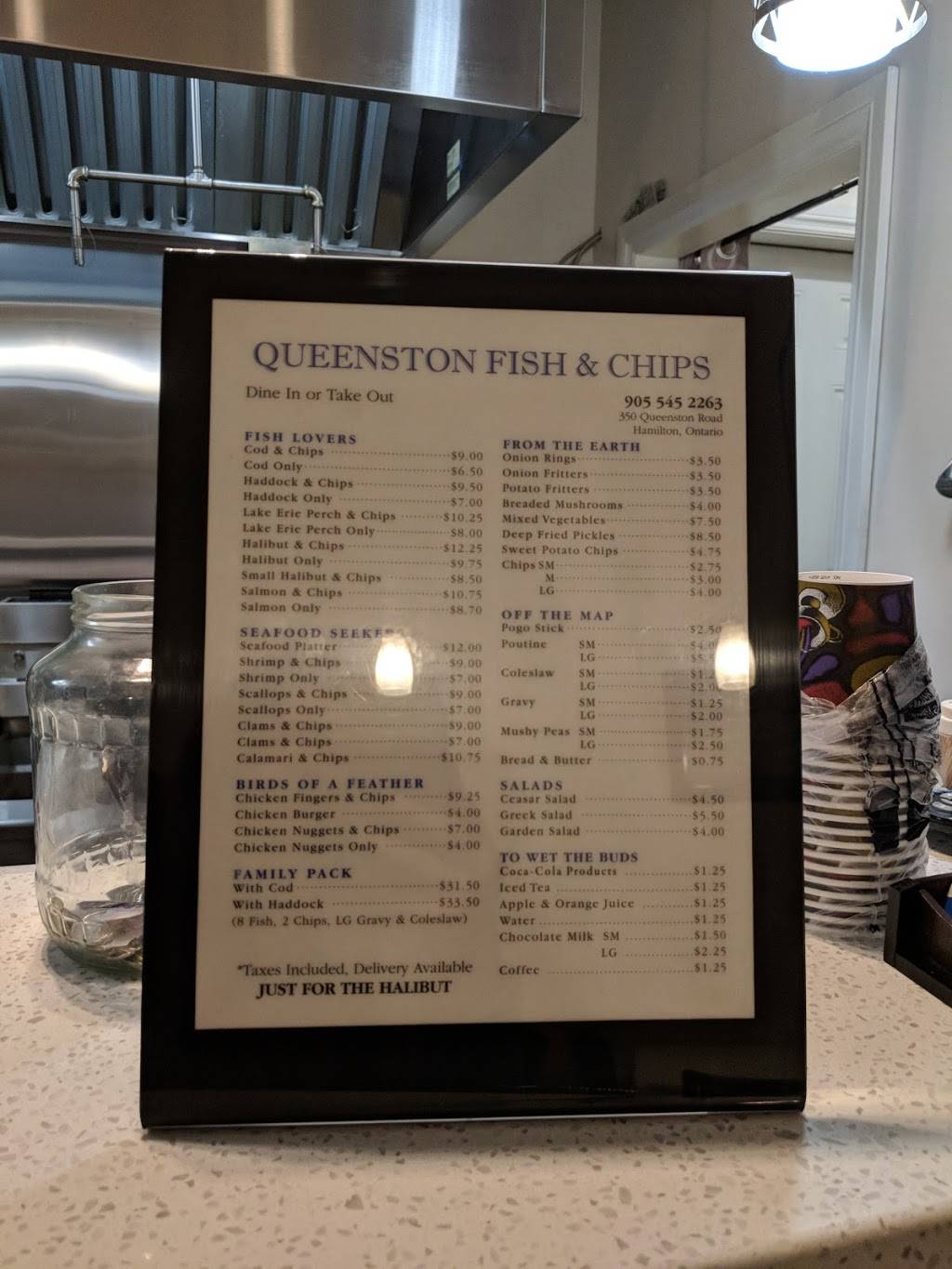 Queenston Fish & Chips | restaurant | 350 Queenston Rd, Hamilton, ON L8K 1H9, Canada | 9055452263 OR +1 905-545-2263