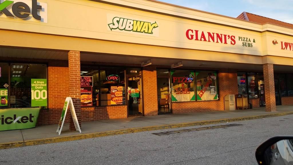 Subway Restaurants | restaurant | 2622 Annapolis Rd B, Severn, MD 21144, USA | 4105513266 OR +1 410-551-3266