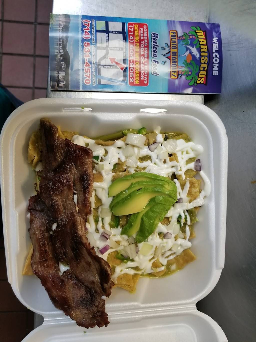 Mariscos Puerto Marquez Mexican Grill | restaurant | 11763 Edinger Ave, Fountain Valley, CA 92708, USA | 7145314570 OR +1 714-531-4570