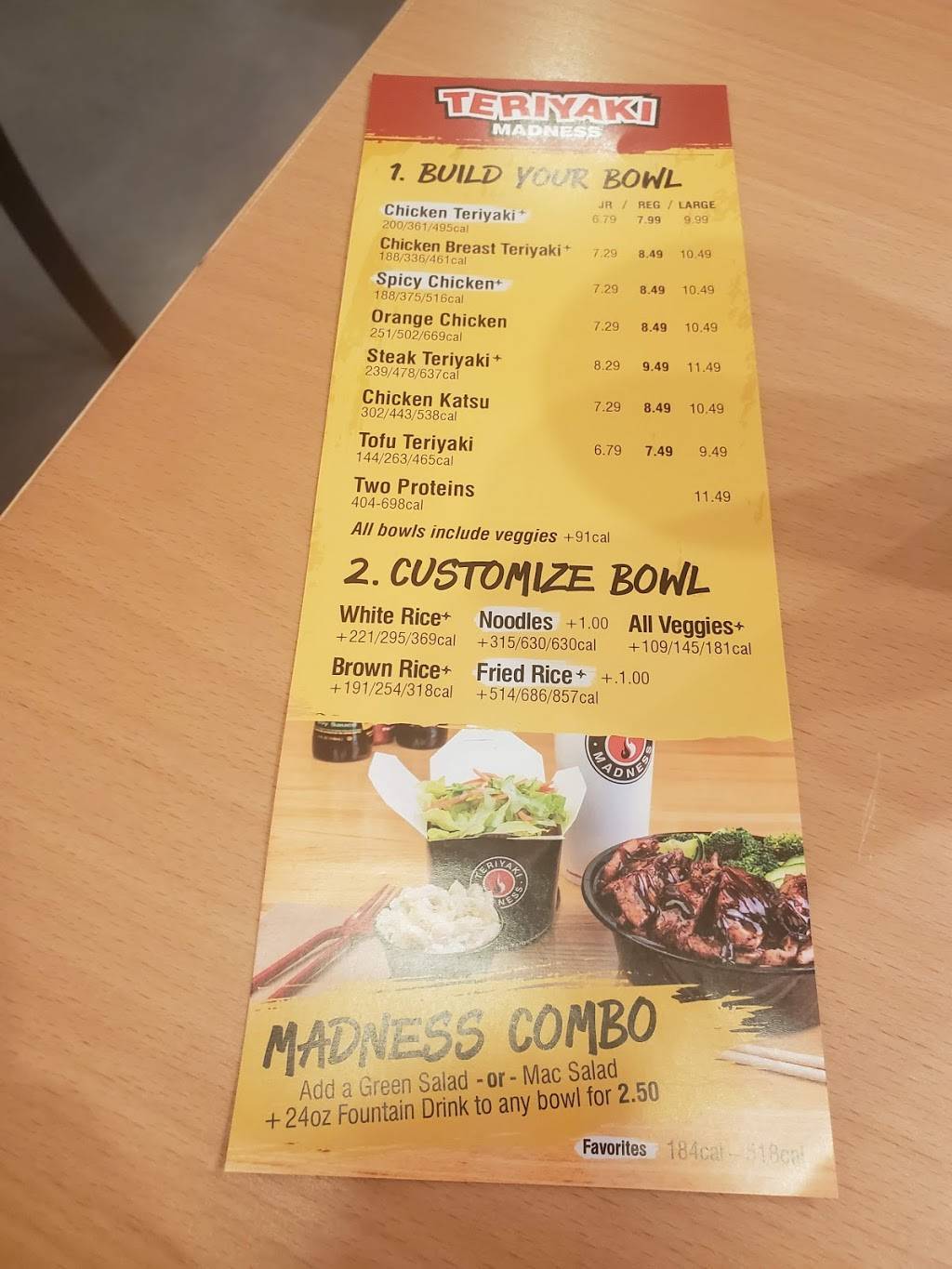 Teriyaki Madness | restaurant | 28152 Paseo Drive Unit 160, Wesley Chapel, FL 33543, USA | 8138033749 OR +1 813-803-3749