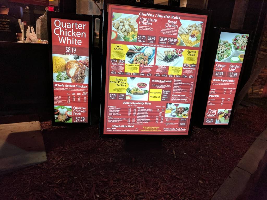 3 Chefs and a Chicken | meal takeaway | 8195 SW 40th St, Miami, FL 33155, USA | 3052673011 OR +1 305-267-3011