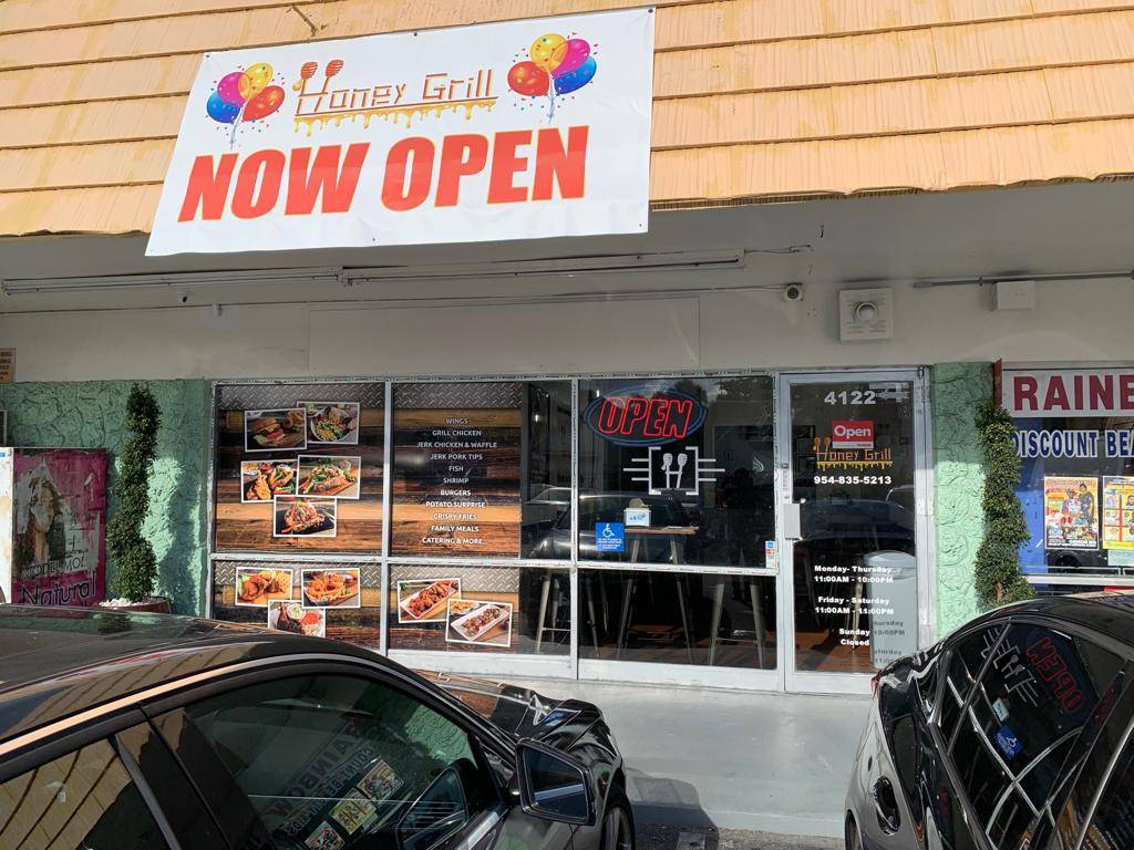 Honey Grill | restaurant | 4122 NW 21st St, Lauderhill, FL 33313, USA | 9548355213 OR +1 954-835-5213