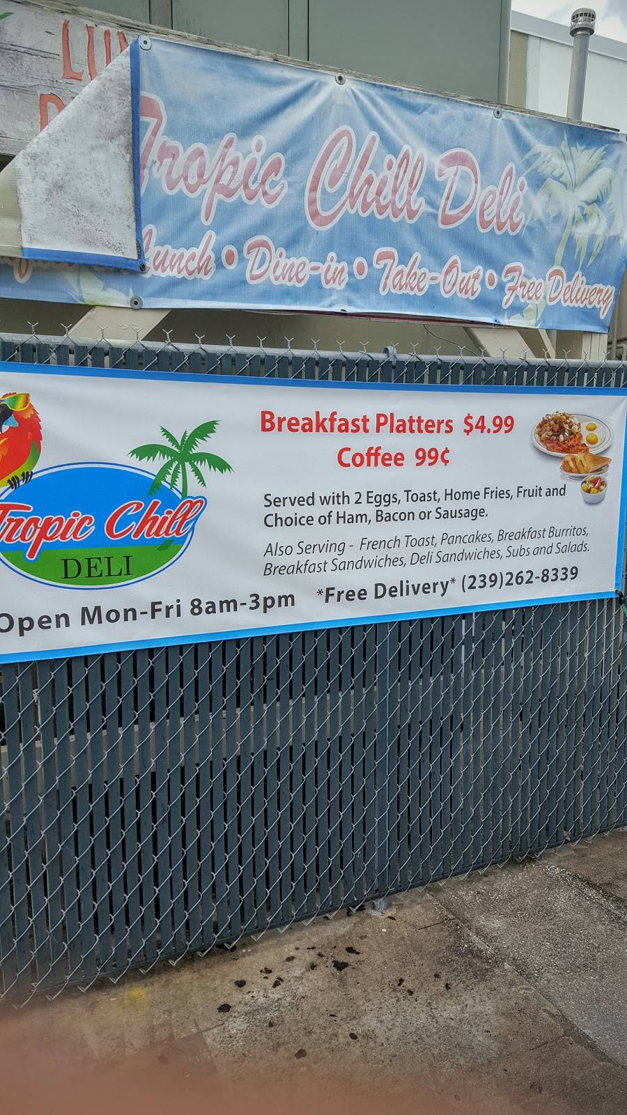 Tropic Chill Deli | restaurant | 75 9th St S, Naples, FL 34102, USA | 2392628339 OR +1 239-262-8339