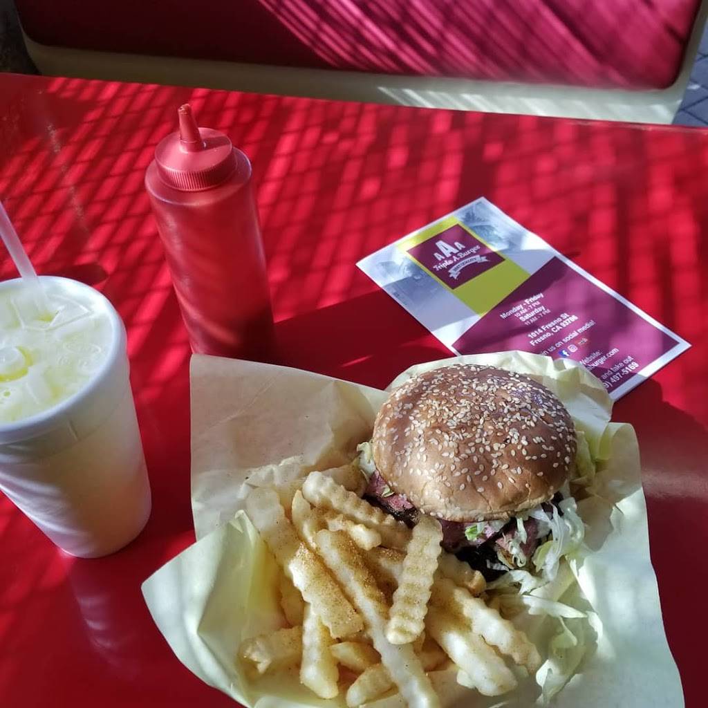 Triple A Burger | restaurant | 1014 Fresno St #101, Fresno, CA 93706, USA | 5594975169 OR +1 559-497-5169