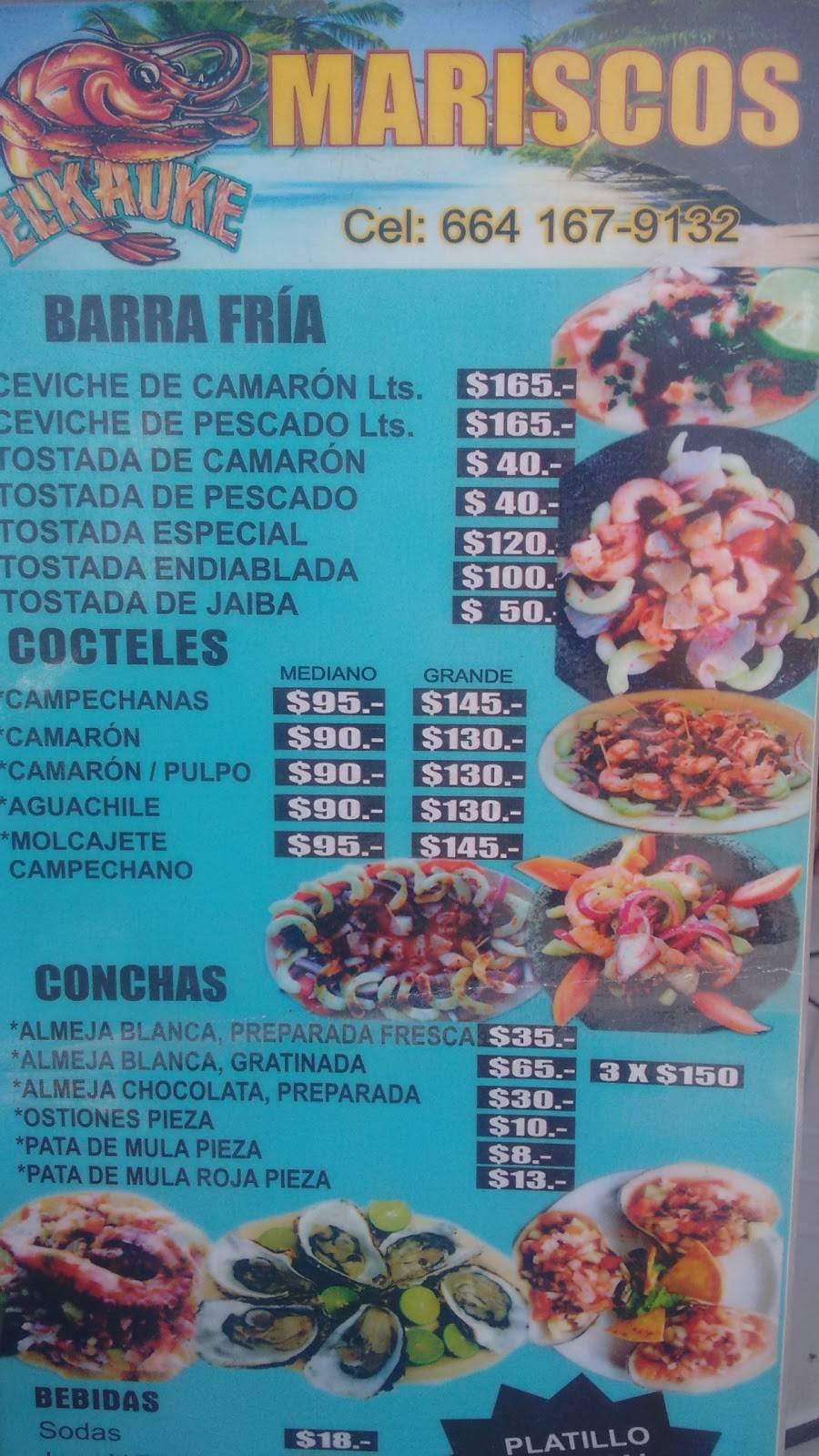 Mariscos El Kauke | restaurant | Av. Alejandro Von Humboldt 19440, Xicotencatlleyva II, 22660 Tijuana, B.C., Mexico | 016641679132 OR +52 664 167 9132