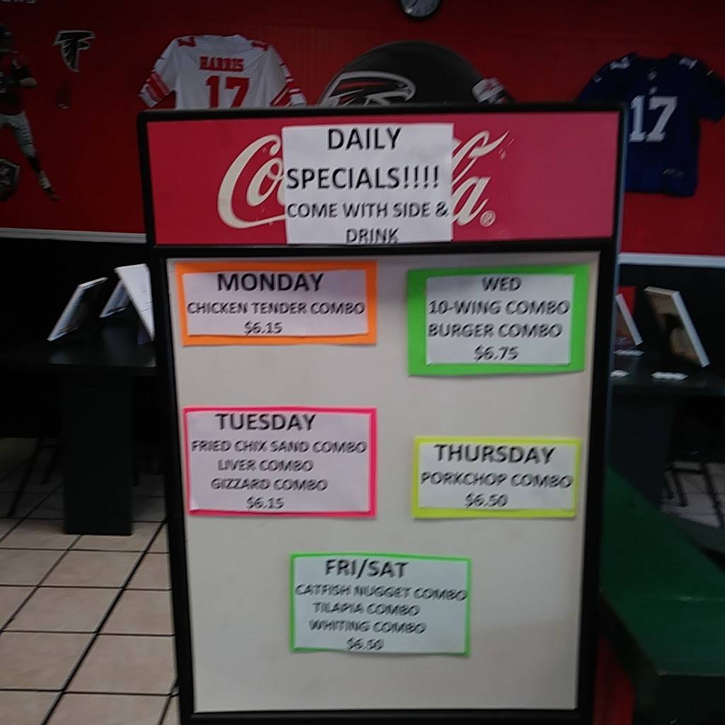 J R Wings & Things | restaurant | 5731 Trammell Rd, Lake City, GA 30260, USA | 4046754200 OR +1 404-675-4200