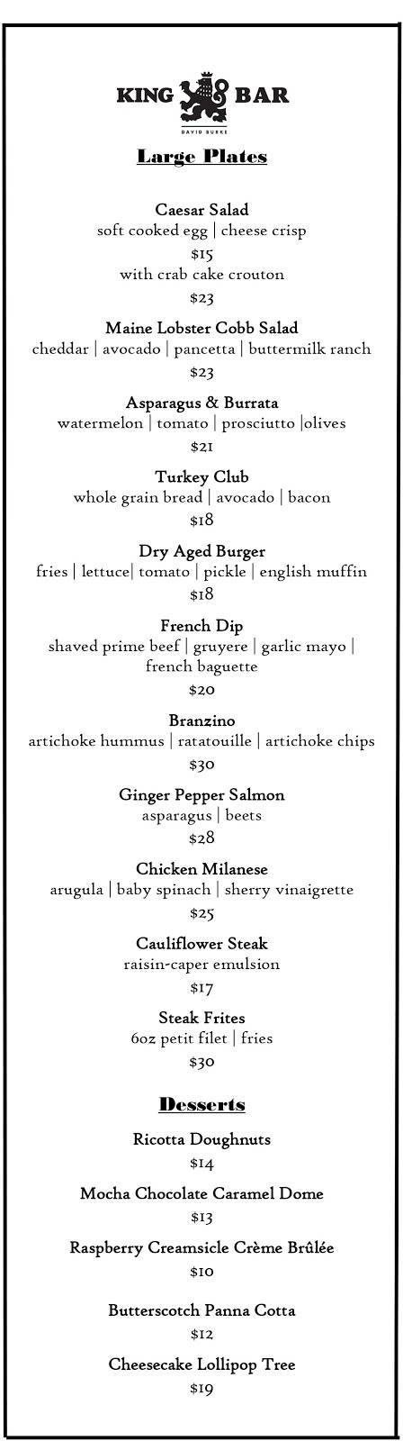 King Bar by David Burke | restaurant | 45 7th St, Garden City, NY 11530, USA | 5168779385 OR +1 516-877-9385