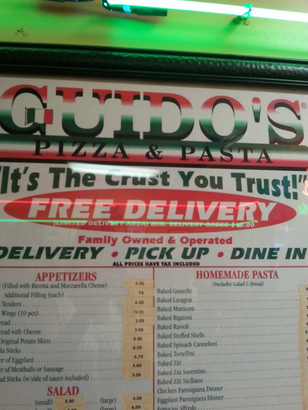 Guidos Pizza & Pasta | restaurant | 14556 Polk St, Sylmar, CA 91342, USA | 8183647300 OR +1 818-364-7300