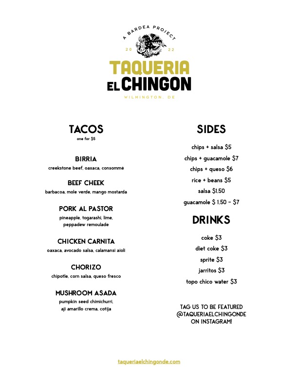 Taqueria El Chingon | restaurant | 111 W 10th St, Wilmington, DE 19801, USA | 3023004960 OR +1 302-300-4960