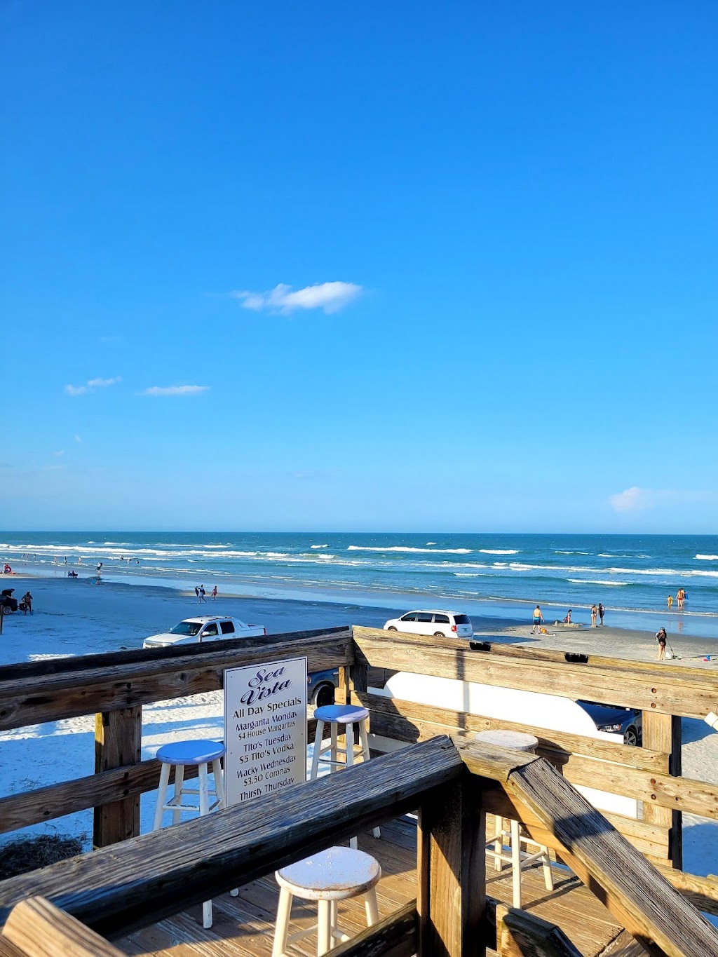 Sea Vista Tiki Bar | restaurant | 1701 S Atlantic Ave, New Smyrna Beach, FL 32169, USA | 3864282210 OR +1 386-428-2210