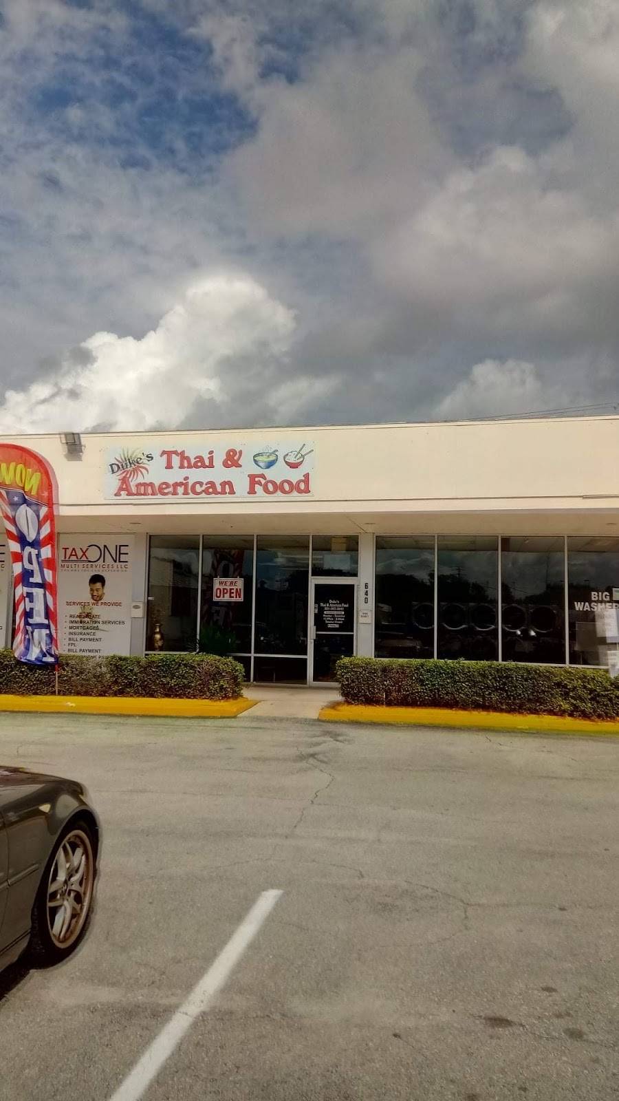 Dukes Thai and American Food | restaurant | 640 S Park Ave, Titusville, FL 32796, USA | 3215673047 OR +1 321-567-3047