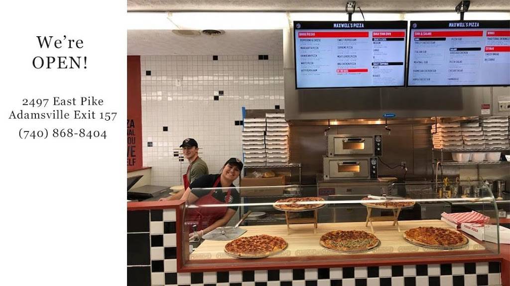 Maxwells Pizza Express | restaurant | 2497 East Pike Adamsville Exit 157, Zanesville, OH 43701, USA | 7408688404 OR +1 740-868-8404