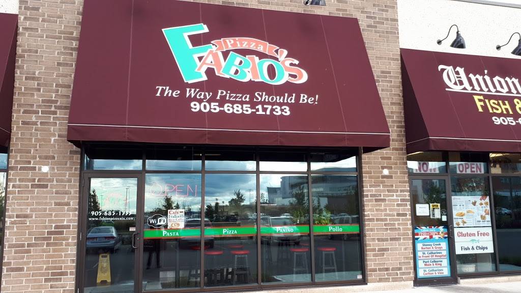 Fabios Pizza | restaurant | 300 Fourth Ave #4, St. Catharines, ON L2S 0E6, Canada | 9056851733 OR +1 905-685-1733