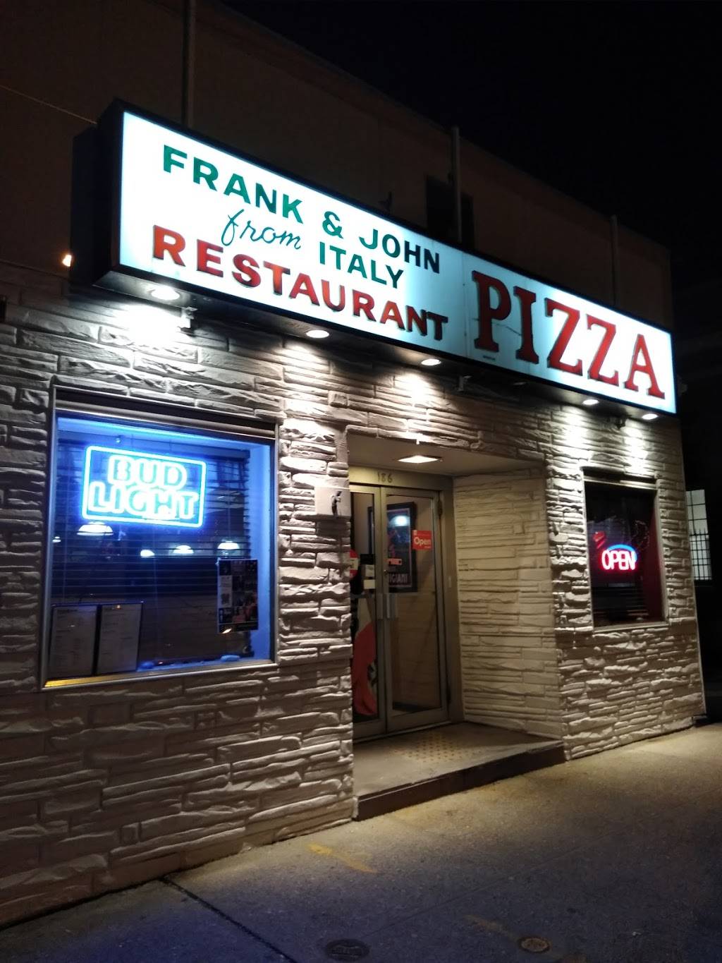 Frank & John From Italy | restaurant | 186 Main St, East Greenwich, RI 02818, USA | 4018849751 OR +1 401-884-9751