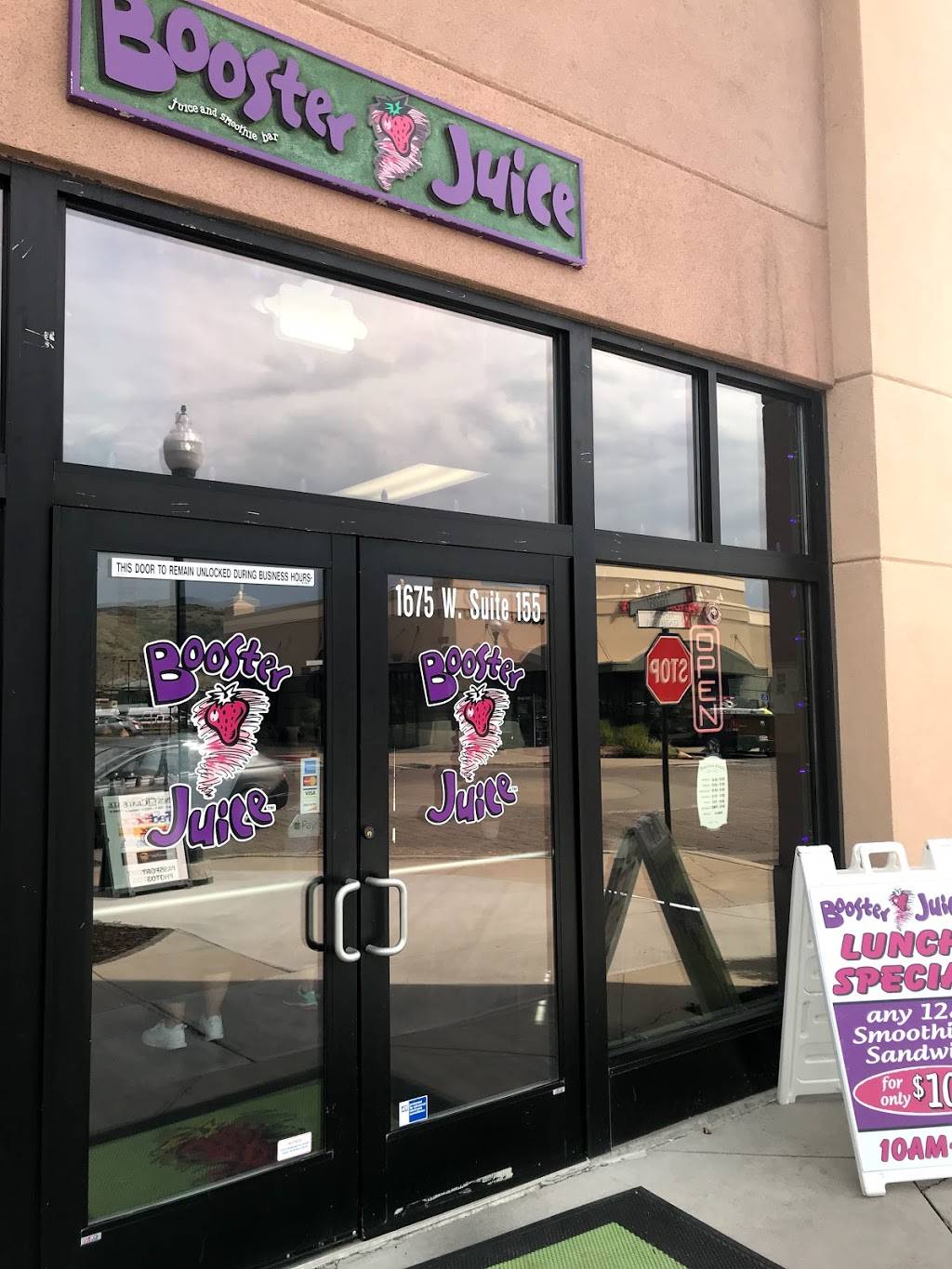Booster Juice | meal delivery | 1890 Bonanza Dr Suite 108, Park City, UT 84068, USA | 4356150099 OR +1 435-615-0099
