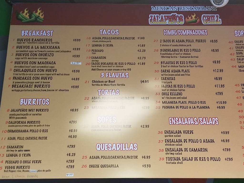 Jalapeños Mexican Grill | restaurant | 1929 W Artesia Blvd, Compton, CA 90220, USA | 3109284212 OR +1 310-928-4212