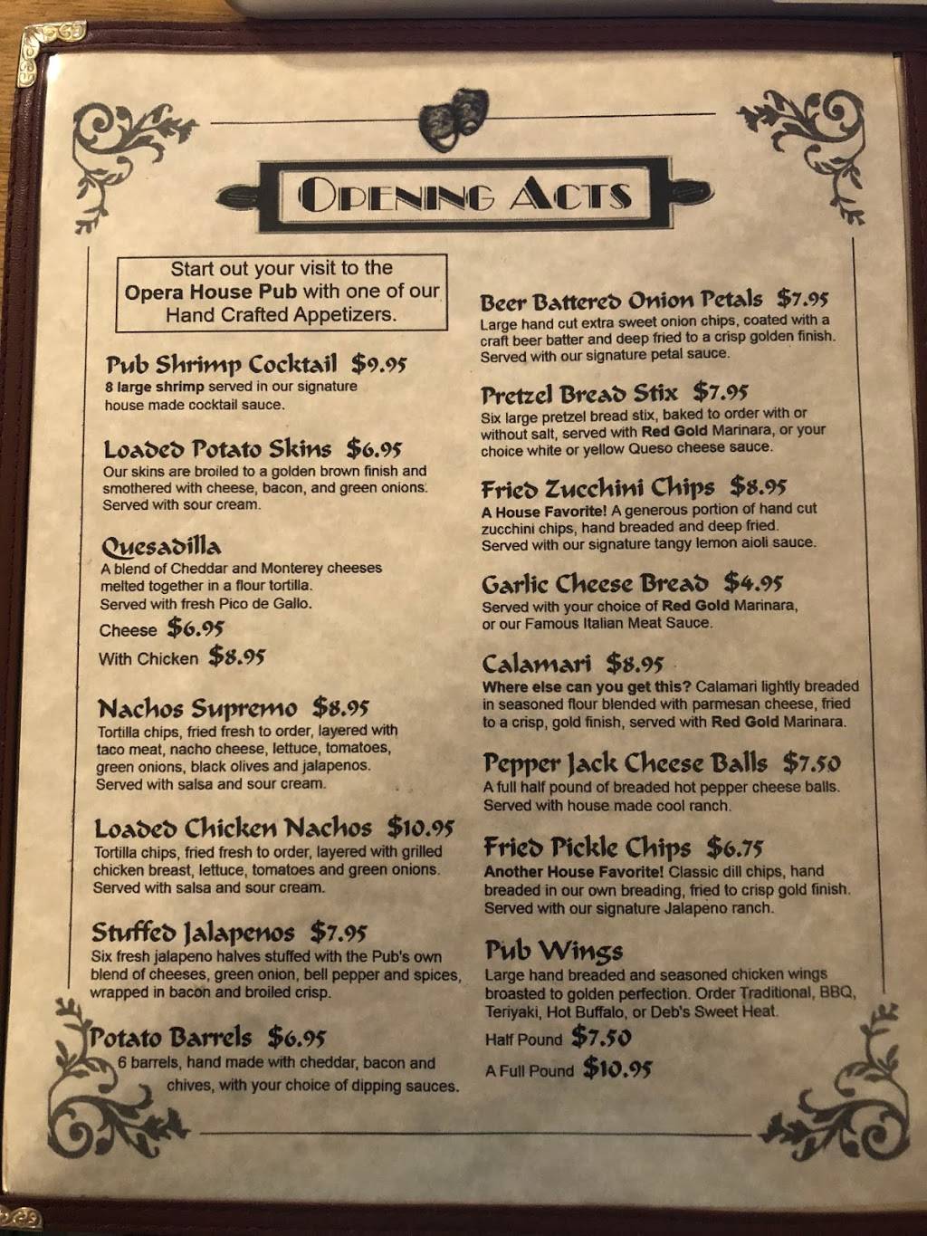 Opera House Pub | restaurant | 200 S Anderson St, Elwood, IN 46036, USA | 7655572224 OR +1 765-557-2224