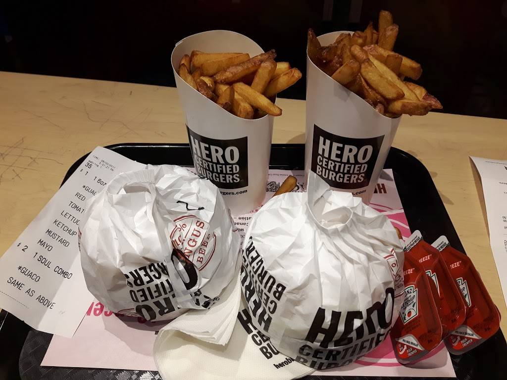 Hero Certified Burgers | restaurant | 9781 Jane St #1, Maple, ON L6A 3N9, Canada | 9055534376 OR +1 905-553-4376