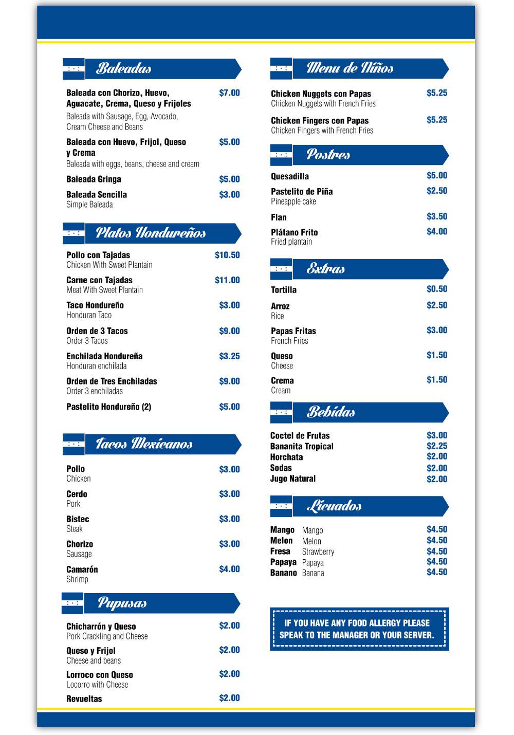 Sabor Hondureño | restaurant | 87 N Main St, Norwalk, CT 06854, USA | 2039391501 OR +1 203-939-1501