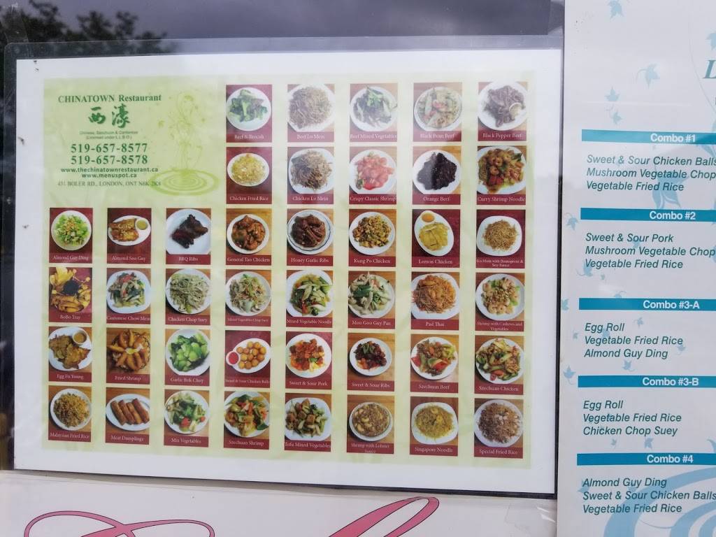 Chinatown Restaurant | restaurant | 431 BOLER RD, London, ON N6K 2K8, Canada | 5196578577 OR +1 519-657-8577