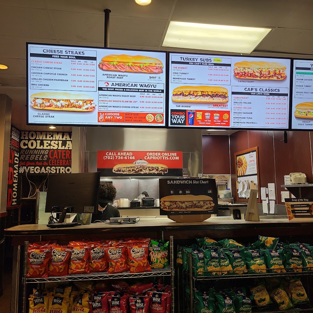 Capriottis Sandwich Shop | restaurant | 4480 Paradise Rd, Las Vegas, NV 89169, USA | 7027366166 OR +1 702-736-6166