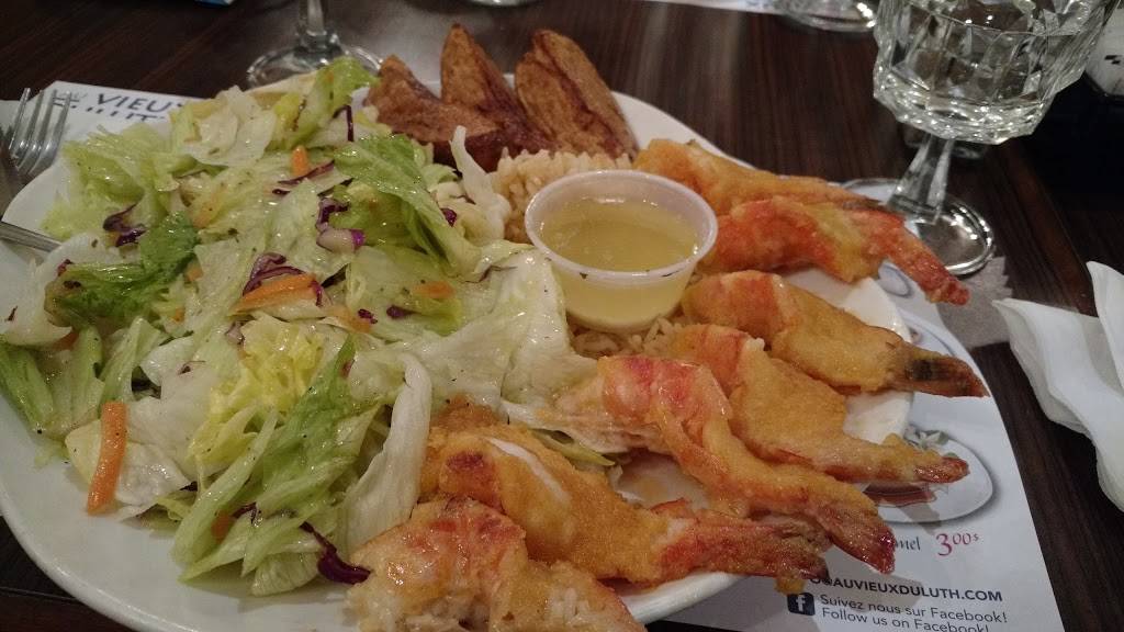 Restaurant Au Vieux Duluth | restaurant | 12856 Rue Sherbrooke E, Pointe-aux-Trembles, QC H1A 4Y3, Canada | 5144984886 OR +1 514-498-4886