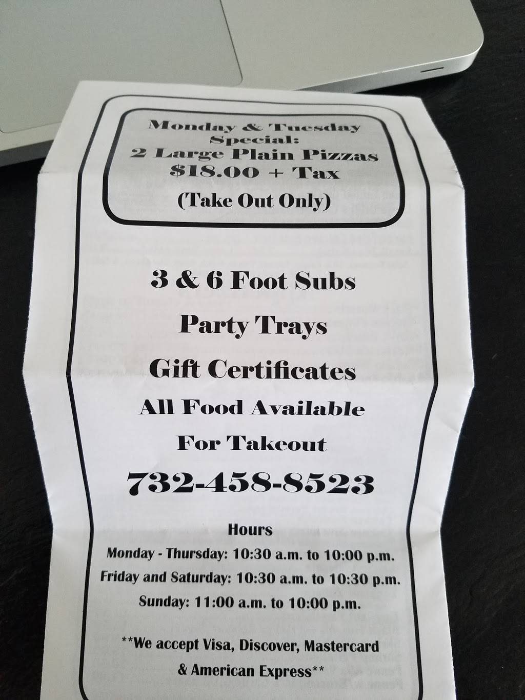 Nickolas Pizza Restaurant | restaurant | 1820 Lanes Mill Rd, Brick, NJ 08724, USA | 7324588523 OR +1 732-458-8523