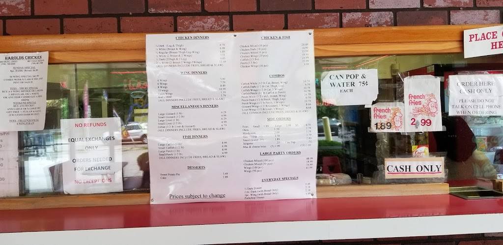 Harolds Chicken Shack | restaurant | 1537 Western Ave, Chicago Heights, IL 60411, USA | 7084817080 OR +1 708-481-7080