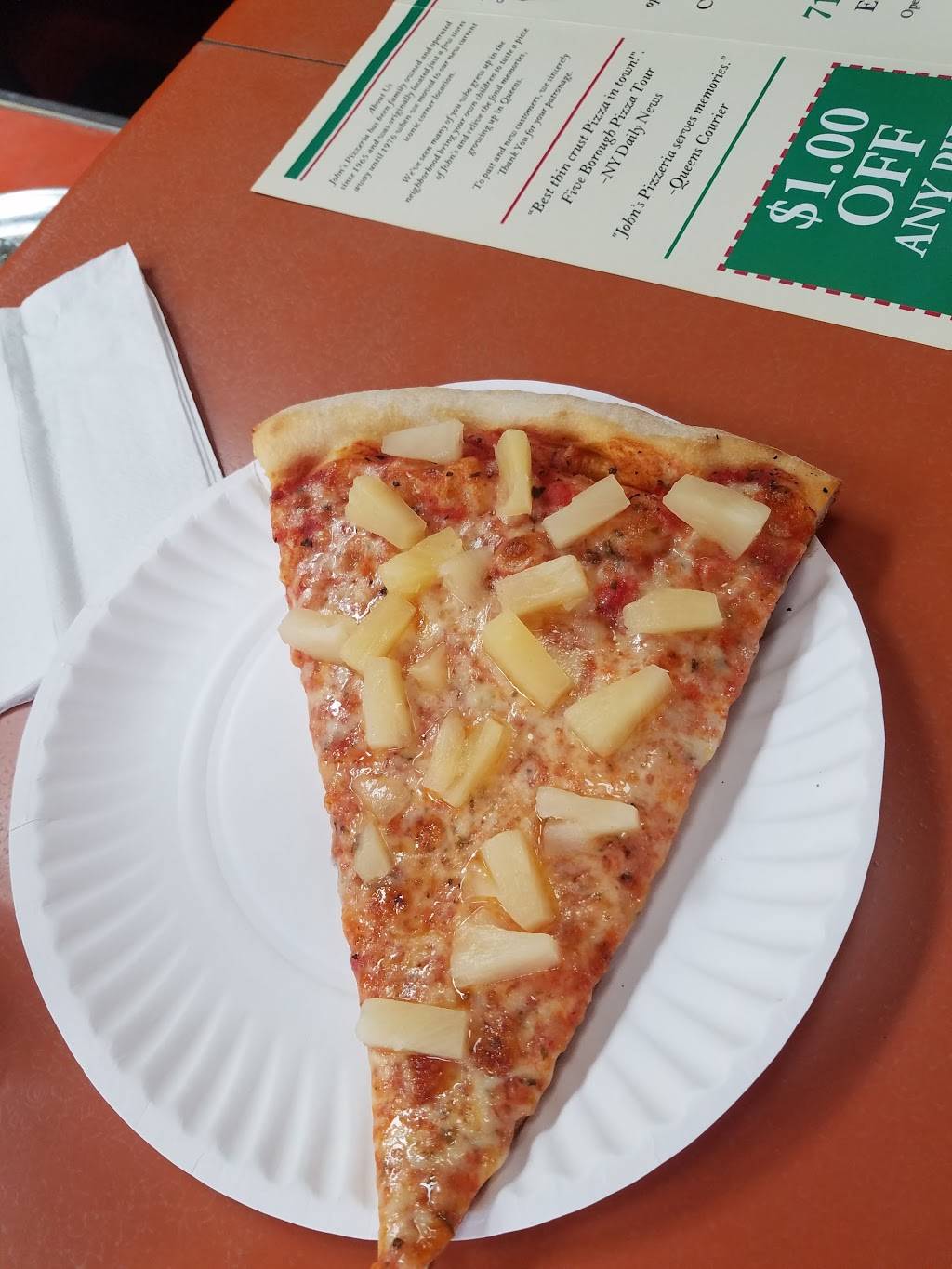 Johns Pizzeria | restaurant | 8502 Grand Ave, Elmhurst, NY 11373, USA | 7184577561 OR +1 718-457-7561