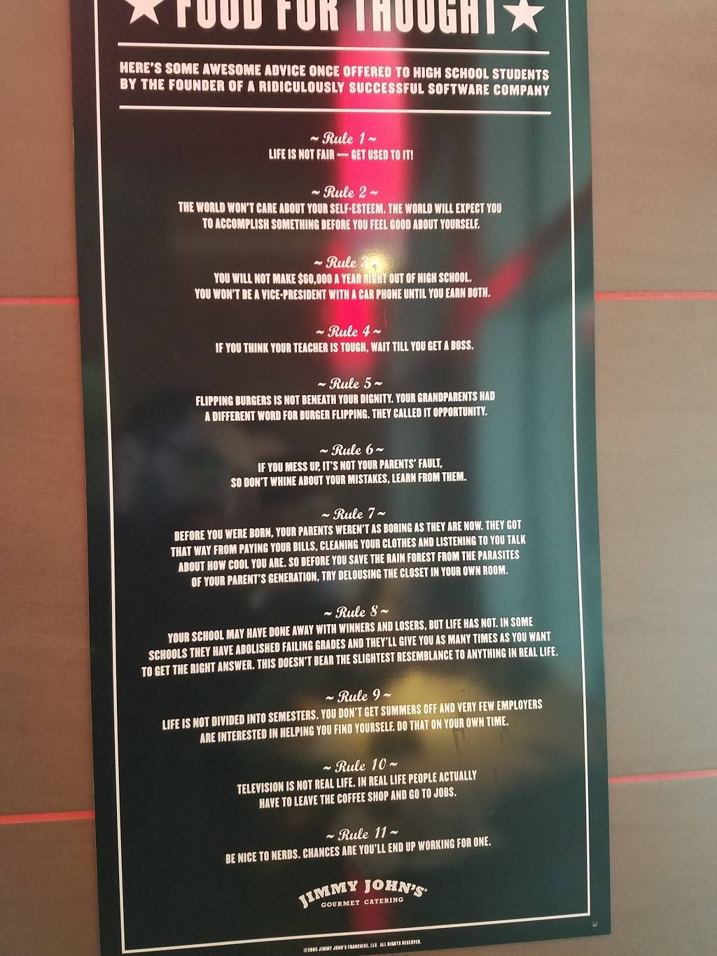 Jimmy Johns | meal delivery | 445 S Figueroa St, Los Angeles, CA 90071, USA | 2136120307 OR +1 213-612-0307