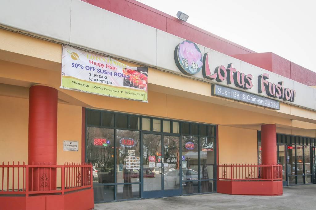 Lotus Fusion | restaurant | 1620 W El Camino Ave, Sacramento, CA 95833, USA | 9169203300 OR +1 916-920-3300