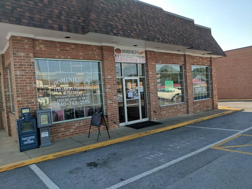 Dominico Italian Restaurant and Pizzeria | restaurant | 19 Luray Shopping Ctr, Luray, VA 22835, USA | 5407432555 OR +1 540-743-2555