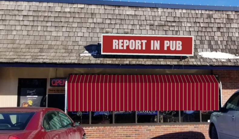Report In Pub | restaurant | 12100 W Center Rd #204, Omaha, NE 68144, USA | 4029164438 OR +1 402-916-4438