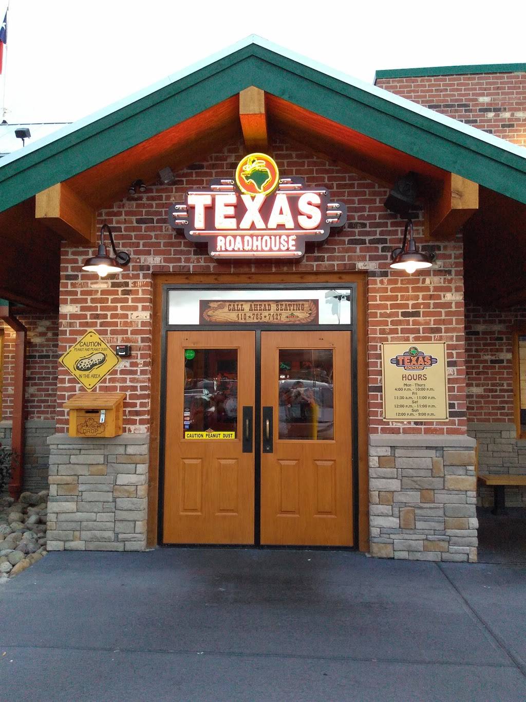 Texas Roadhouse | restaurant | 11300 McCormick Rd, Hunt Valley, MD 21031, USA | 4107857427 OR +1 410-785-7427