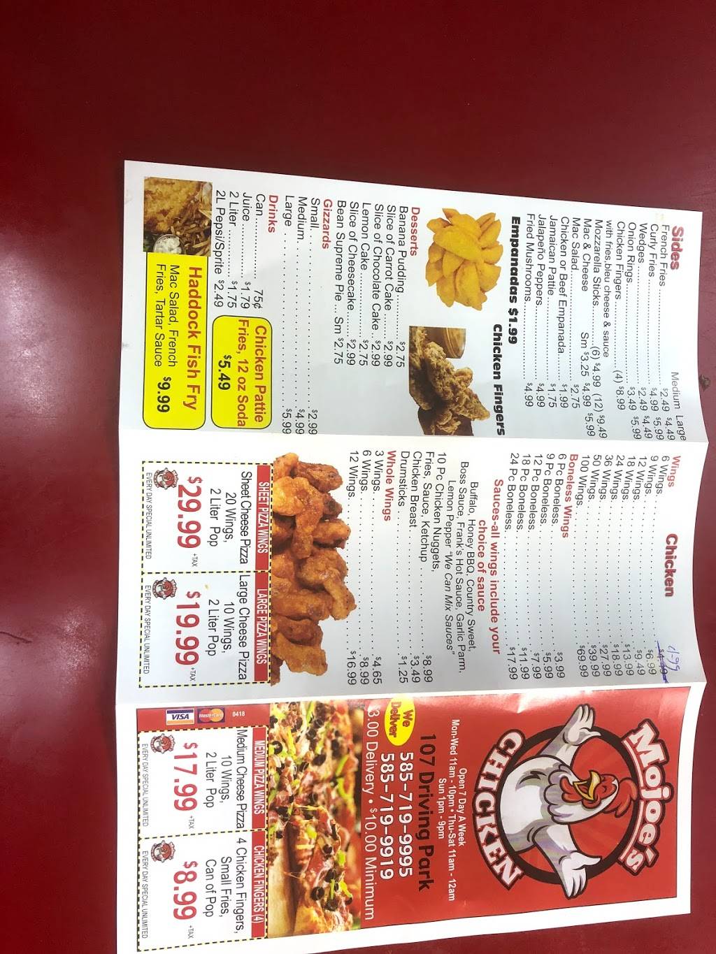 Mojoes Chicken | restaurant | 107 Driving Park Ave, Rochester, NY 14613, USA | 5857199995 OR +1 585-719-9995