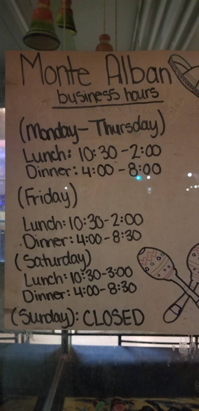 Monte Alban 2 Mexican Restaurant | restaurant | Ashland, AL 36251, USA | 2563542988 OR +1 256-354-2988