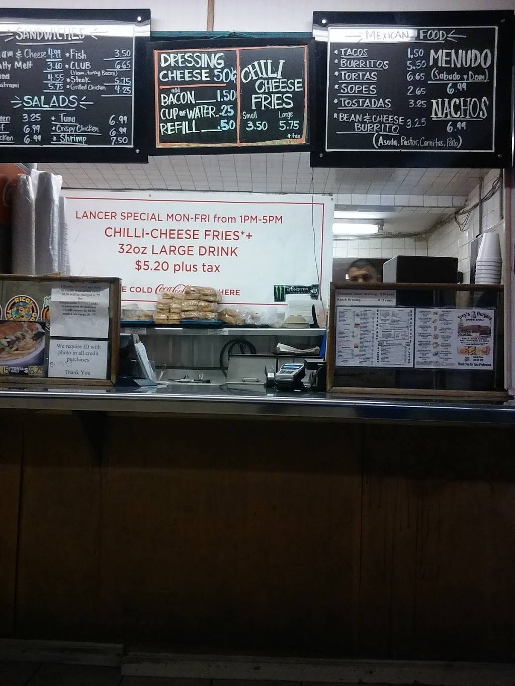 Olympic Troys Burgers # 2 | restaurant | 6267 Gage Ave, Bell Gardens, CA 90201, USA | 3235622377 OR +1 323-562-2377