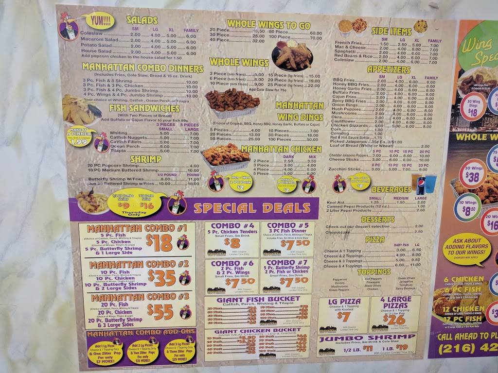 Manhattan Fish & Chicken | restaurant | 2575 E 55th St, Cleveland, OH 44104, USA | 2164260200 OR +1 216-426-0200