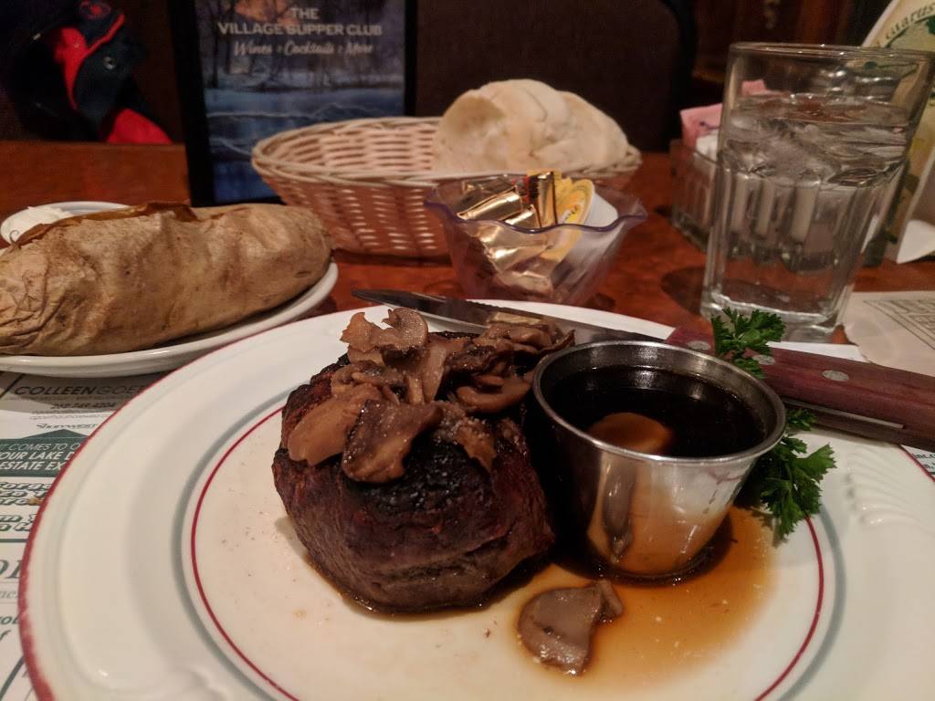 Village Supper Club | restaurant | 1725 S Shore Dr, Delavan, WI 53115, USA | 2627286360 OR +1 262-728-6360