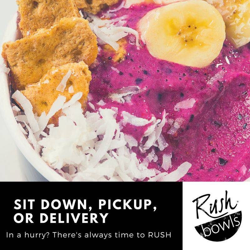 Rush Bowls | restaurant | 416 E 36th St Suite 300, Charlotte, NC 28205, USA | 7045957147 OR +1 704-595-7147