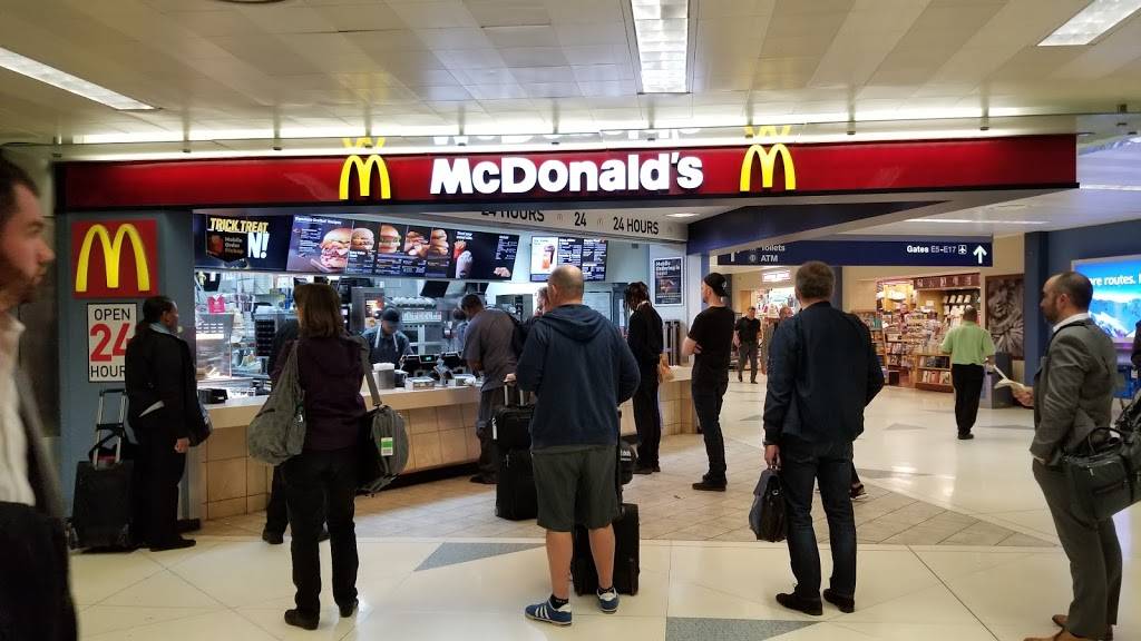McDonalds | cafe | 10000 West OHare Ave Terminal 2, Concourse E-F, Chicago, IL 60666, USA | 7736019004 OR +1 773-601-9004